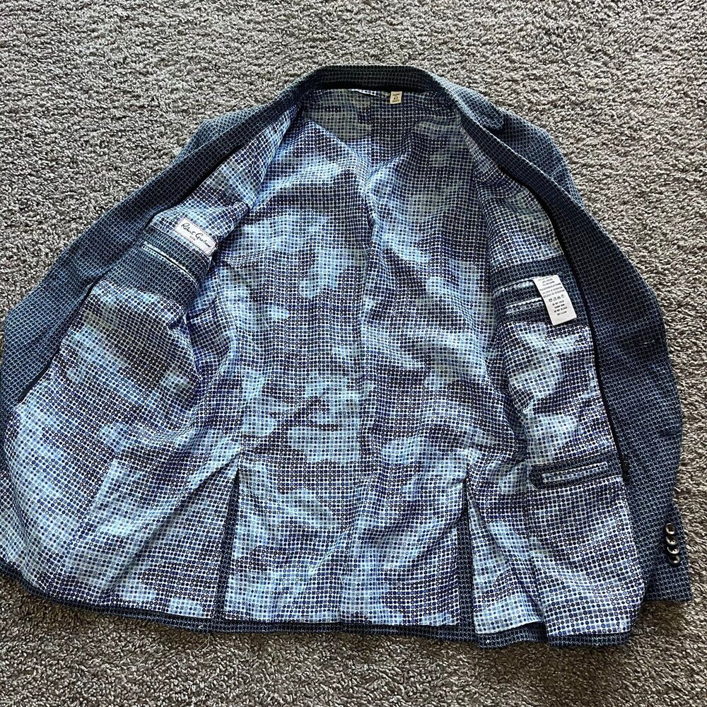 Robert Graham Blazer Downhill Sport Jacket Blue Gingham 2-Button Mens 42 Slim - Picture 4 of 10